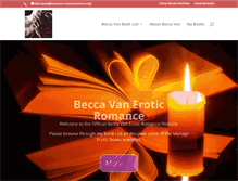 Tablet Screenshot of beccavan-eroticromance.com